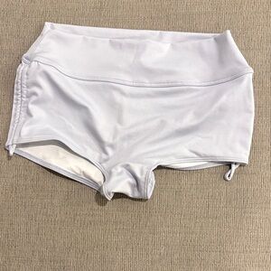 PINK Active White Swim/Workout Shorts